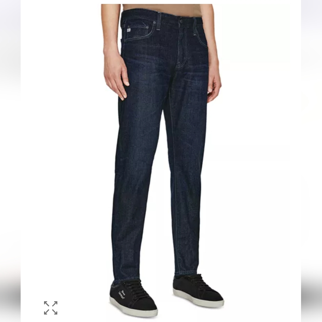 Ag Adriano Goldschmied Men's Deep Indigo Slim Straight Jeans